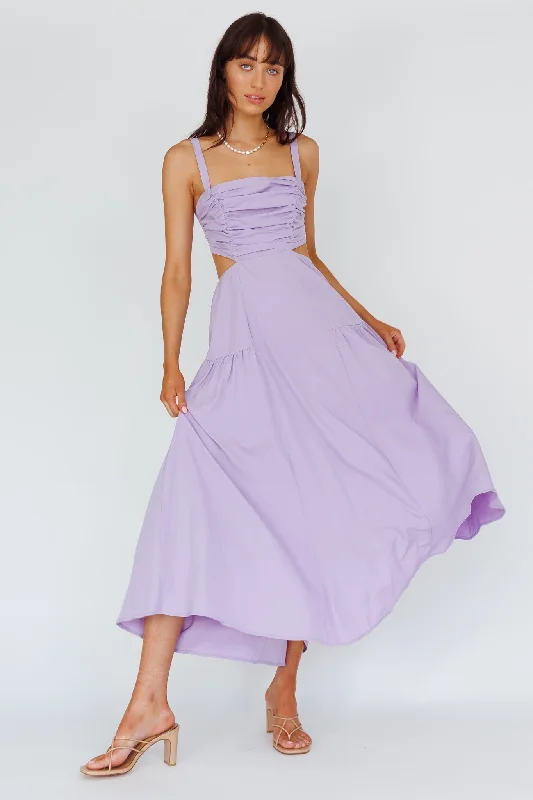 Discover the latest trends in women’s fashion   Kassi Gathered Bodice Maxi Dress Lilac