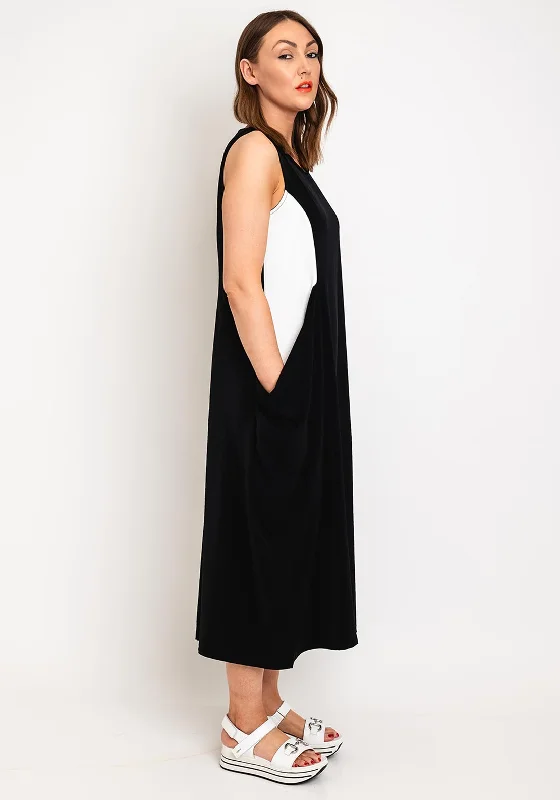 Luxurious fabrics and modern designs for women   Ever Sassy Contrast Panel Midi Dress, Black