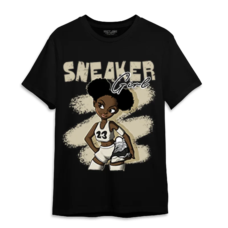 Stylish and comfortable outfits for women   NastyJamz Gratitude 11s T Shirt Match Black Sneaker Girl