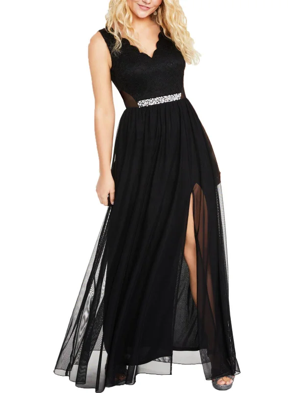 A perfect wardrobe for fashionable women Juniors Womens Lace Embellished Evening Dress A perfect wardrobe for fashionable women Juniors Womens Lace Embellished Evening Dress