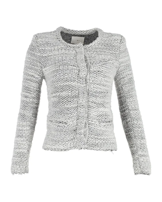 Chic for every occasion and style   IRO Handi Evening Jacket in Grey Wool