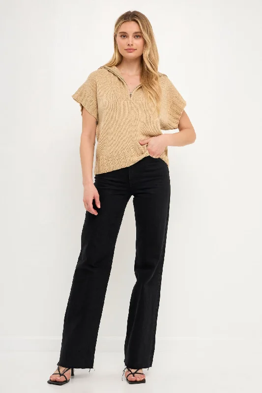 Find your perfect fit with stylish women’s clothing   Zip Mock Neck Vest