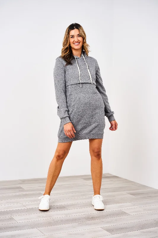 Dress to impress with elegant women’s wear   Latched Mama Hoodie Sweatshirt Nursing Dress