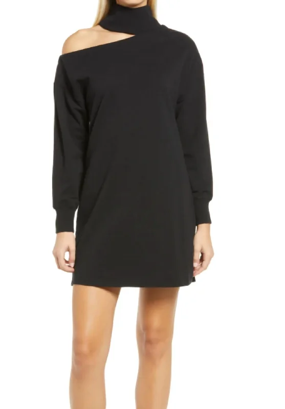 Look and feel your best in our women’s wear   London Cutout Jersey Knit Dress In Black
