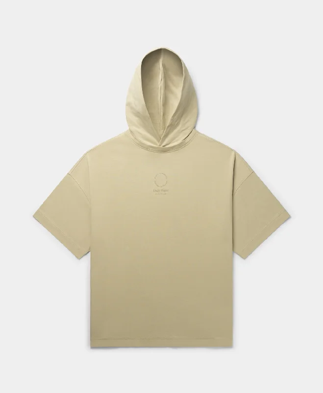 Versatile fashion for every type of woman   Pelican Beige Faya Pillars Hoodie