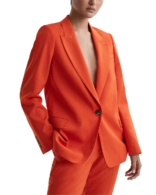 Comfortable yet stylish outfits for women on the go   Reiss Celia Wool-Blend Blazer